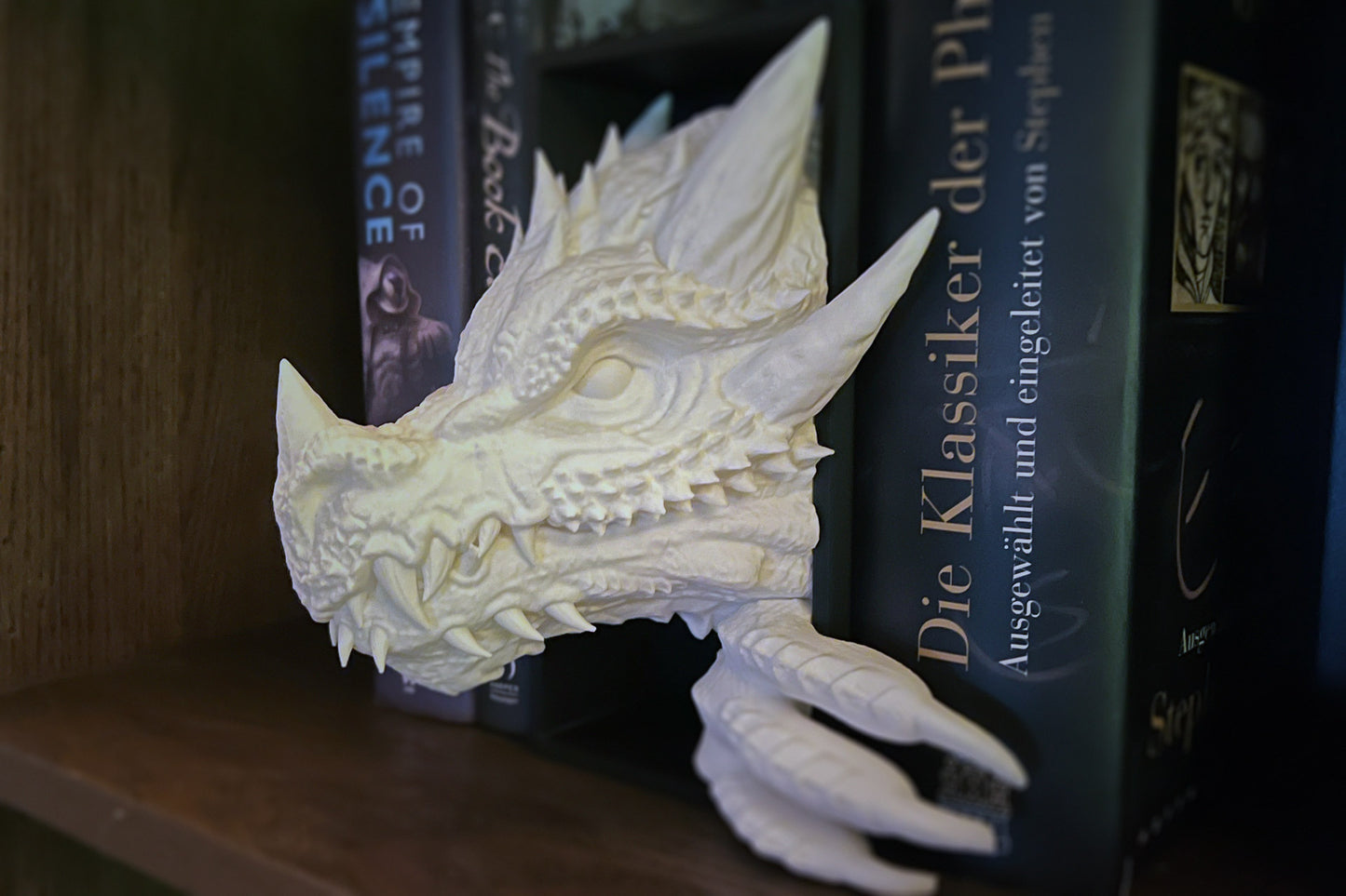 The Sentinel of Forgotten Realms – Dragon Head Book Nook
