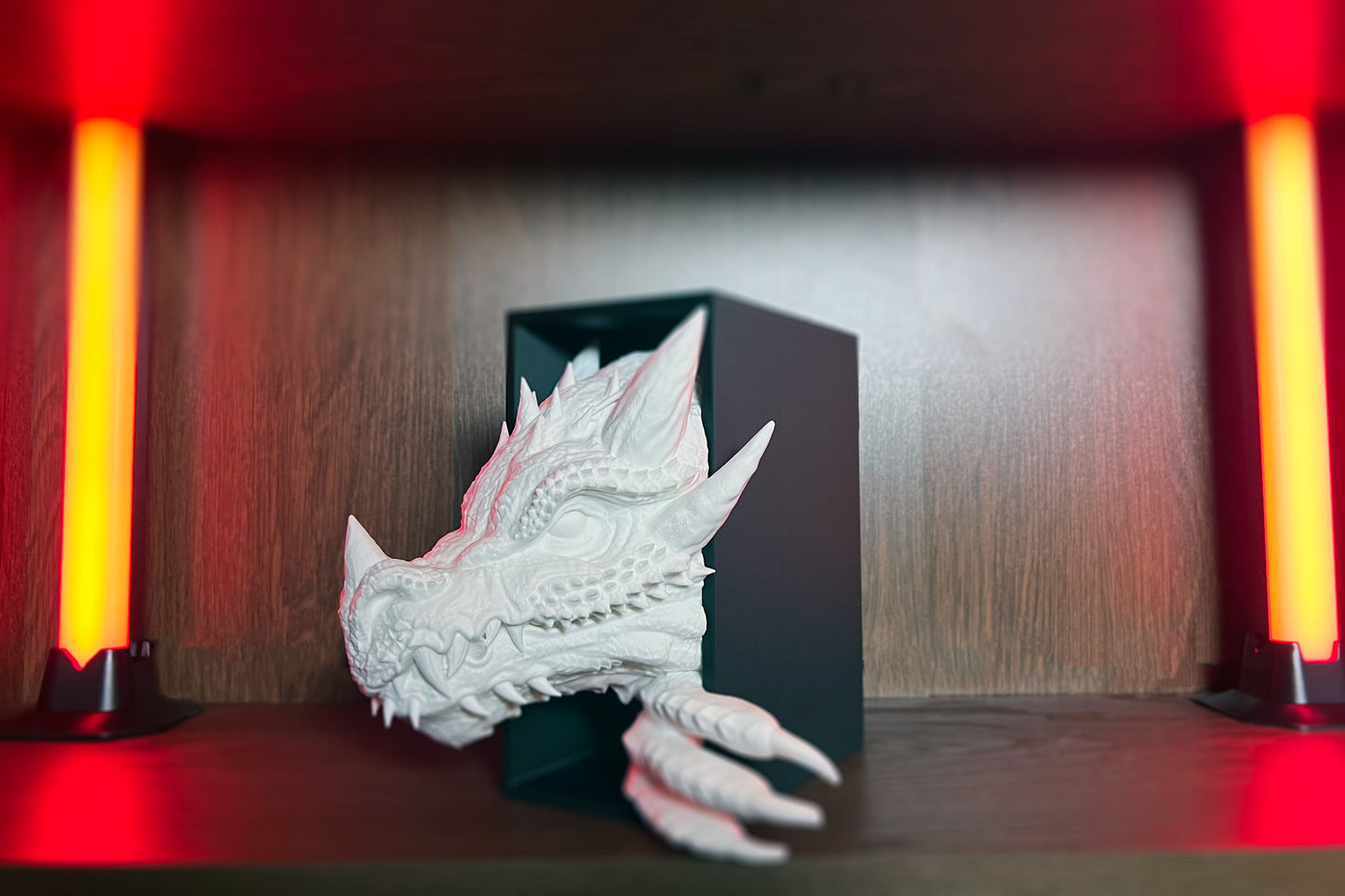 The Sentinel of Forgotten Realms – Dragon Head Book Nook
